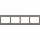 18004-BC Рамка горизонтальная для 8-ми модулей(2х4), бежевый цемент